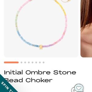 Pura Vida Initial Ombré Necklace